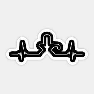 Shivling Heart Beat Sticker